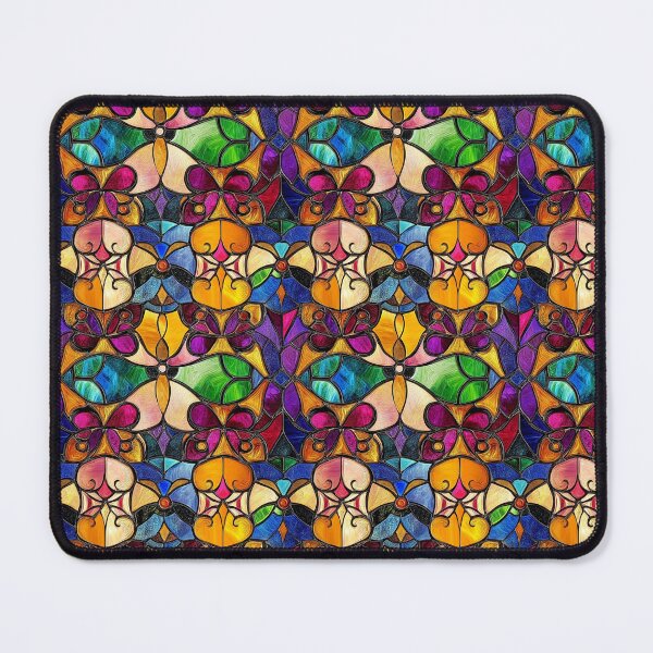 Item preview, Victorian Lattice Jewel Stained Glass Photo Texture designed and sold by DigitaICraft.