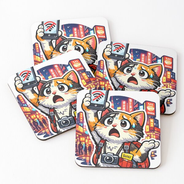 Item preview, Where Free WiFi? – Lost Tourist Cat in Tokyo designed and sold by kawaii animal store (in Japan).