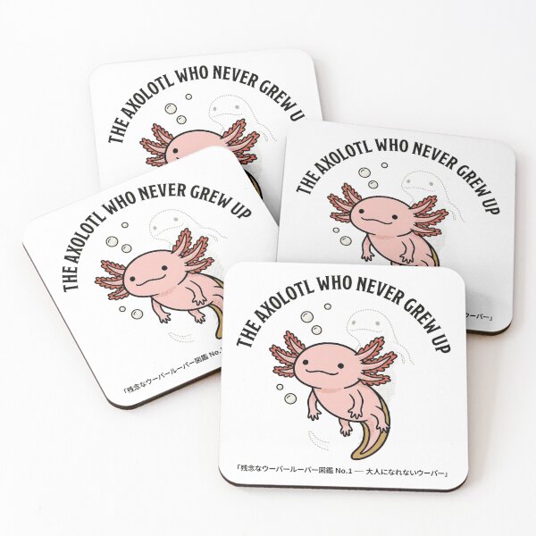 Item preview, The Axolotl Who Never Grew Up - Kawaii Funny Axolotl Tee designed and sold by nurusubetei.