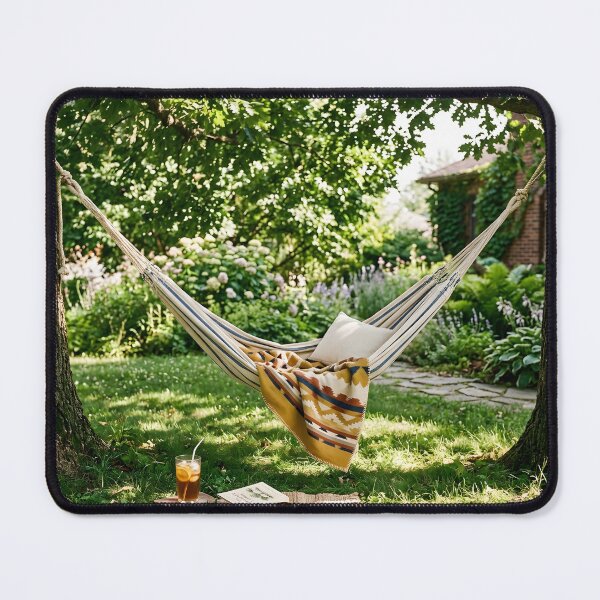 Item preview, Cozy Summer Hammock Garden Reading Oasis designed and sold by novadawy.