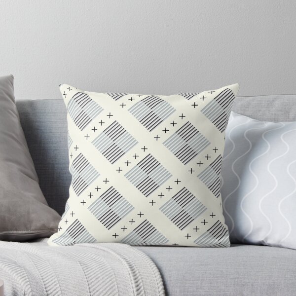 Item preview, Minimalist Cross Stripe Pattern | Black White Scandinavian Seamless  designed and sold by Dino-Lune.