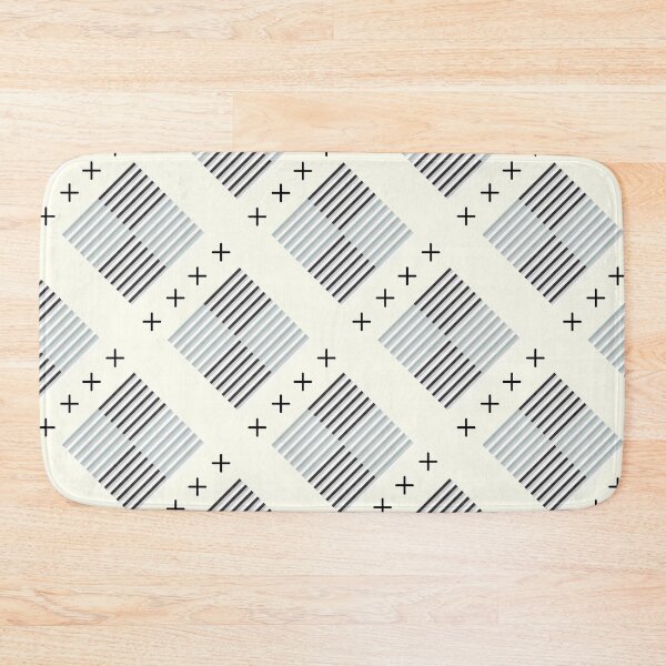 Item preview, Minimalist Cross Stripe Pattern | Black White Scandinavian Seamless  designed and sold by Dino-Lune.