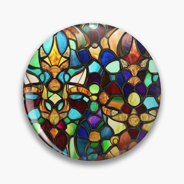 Item preview, Gothic Rose Window Grid Stained Glass Photo Texture designed and sold by DigitaICraft.