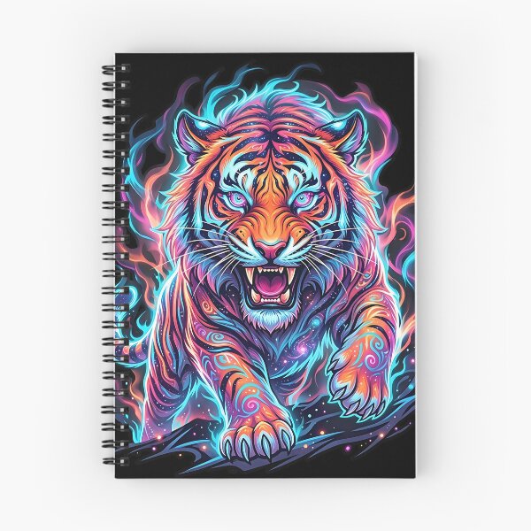Item preview, Psy Tiger Spirit – Neon Tribal Beast designed and sold by RH Design Lab.