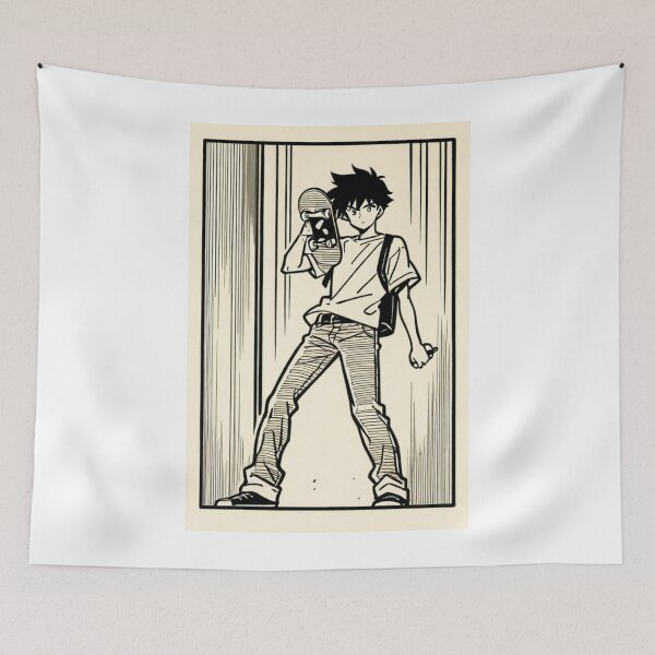 Item preview, Art - Character Skateboard Anime Style Variant 2 designed and sold by AnimeShin.