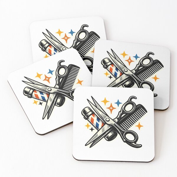 Item preview, Elegant Vintage Crossed Scissors and Comb Barber Tattoo designed and sold by MIROUZ2000.