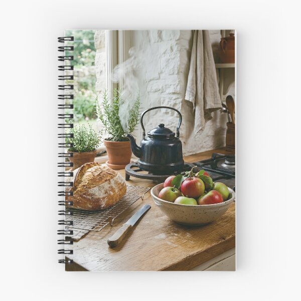 Item preview, Cozy Cottagecore Kitchen Fresh Bread Steaming Kettle designed and sold by novadawy.