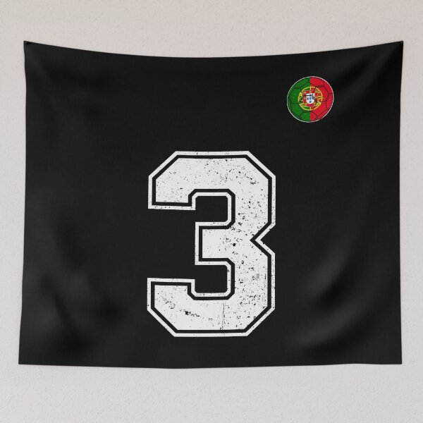 Item preview, Portugal Soccer Number 3 Vintage Sports Fan designed and sold by OliviaHayesArt.