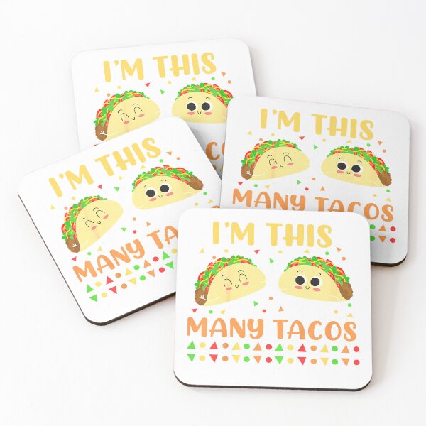 Item preview, I'm This Many Tacos Second Birthday Party Cinco De Mayo T-Shirt designed and sold by SavsMerch.