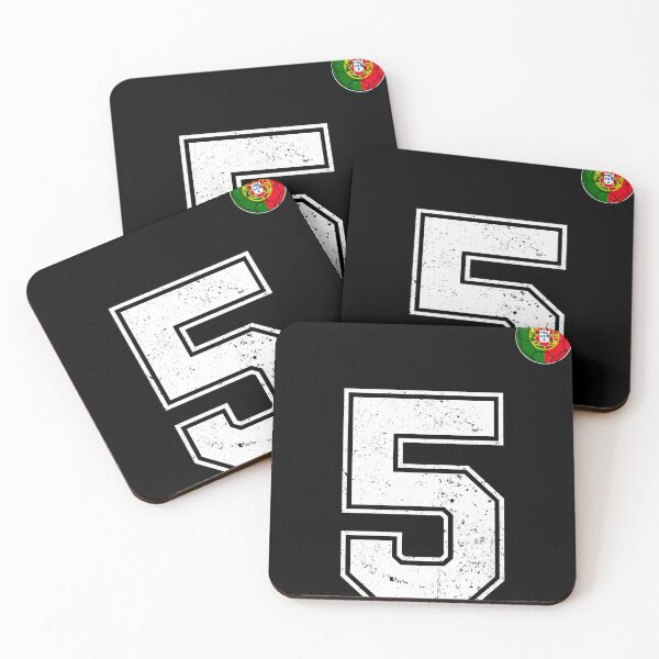Item preview, Portugal Soccer Number 5 Vintage Sports Fan designed and sold by OliviaHayesArt.