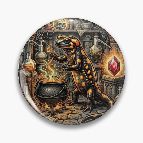 Item preview, Trust The Process Alchemist Salamander Fire Gothic Science designed and sold by Retro Mood Co.