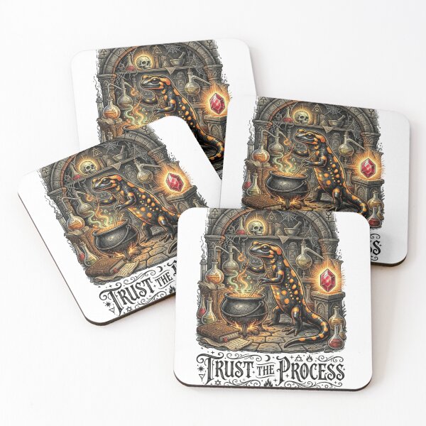 Item preview, Trust The Process Alchemist Salamander Fire Gothic Science designed and sold by Retro Mood Co.