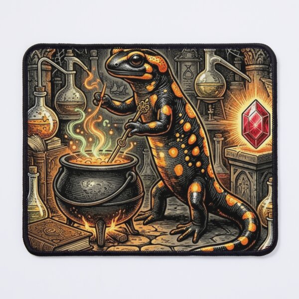 Item preview, Trust The Process Alchemist Salamander Fire Gothic Science designed and sold by Retro Mood Co.