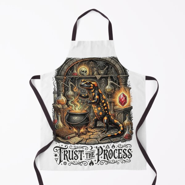 Item preview, Trust The Process Alchemist Salamander Fire Gothic Science designed and sold by Retro Mood Co.