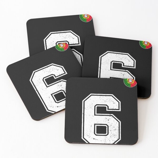 Item preview, Portugal Soccer Number 6 Vintage Sports Fan designed and sold by OliviaHayesArt.