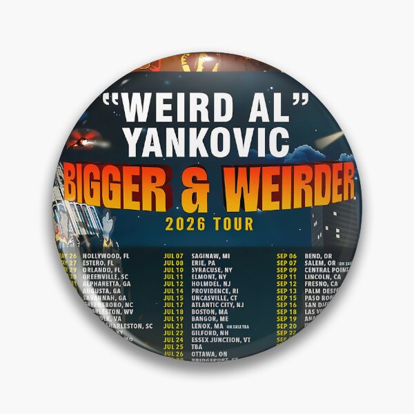 Item preview, American Musician Yankovic Tour EMBN designed and sold by hilarysneed06.
