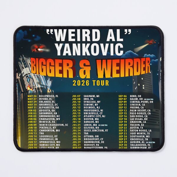 Item preview, American Musician Yankovic Tour EMBN designed and sold by hilarysneed06.