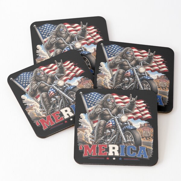 Item preview, Bigfoot American Sasquatch 4th of July Funny USA Bigfoot Gift designed and sold by Thread&Fable.