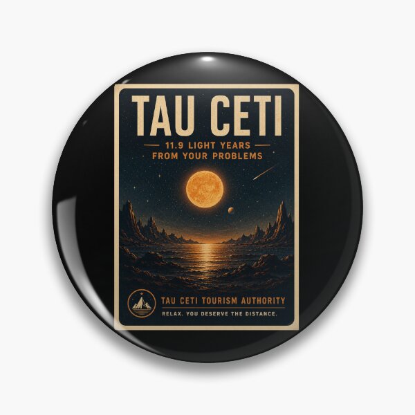Item preview, Tau Ceti - Faux Tourism Vintage Series - Project Hail Mary designed and sold by hesjustken.