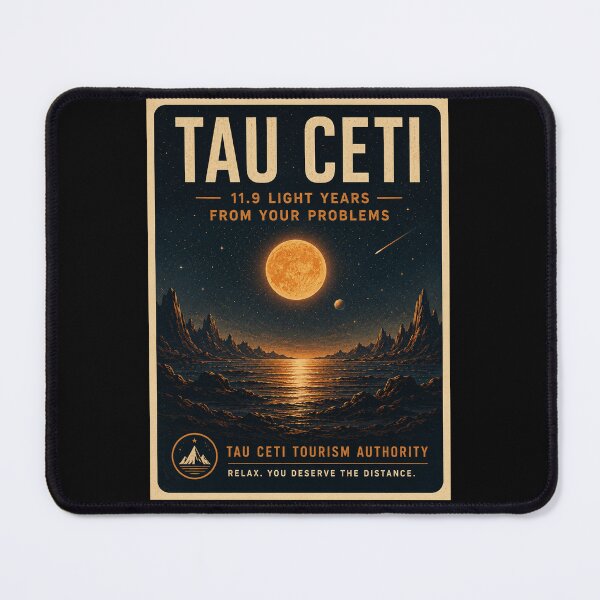 Item preview, Tau Ceti - Faux Tourism Vintage Series - Project Hail Mary designed and sold by hesjustken.