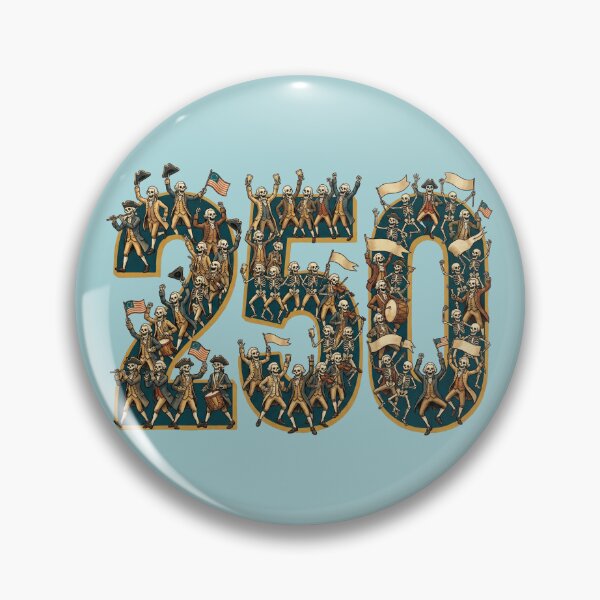 Item preview, USA 250th Anniversary Skeletons Founding Fathers designed and sold by d247.