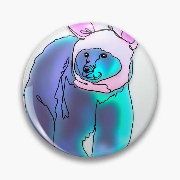 Item preview, Grizz the Bear with mouse hat – animalzinhats designed and sold by Ashley’sAnimalz.