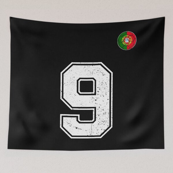 Item preview, Portugal Soccer Number 9 Vintage Sports Fan designed and sold by OliviaHayesArt.