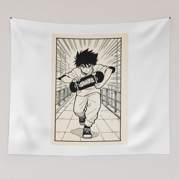 Item preview, Art - Character Skateboard Anime Style designed and sold by AnimeShin.