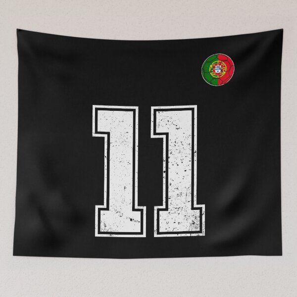Item preview, Portugal Soccer Number 11 Vintage Sports Fan designed and sold by OliviaHayesArt.