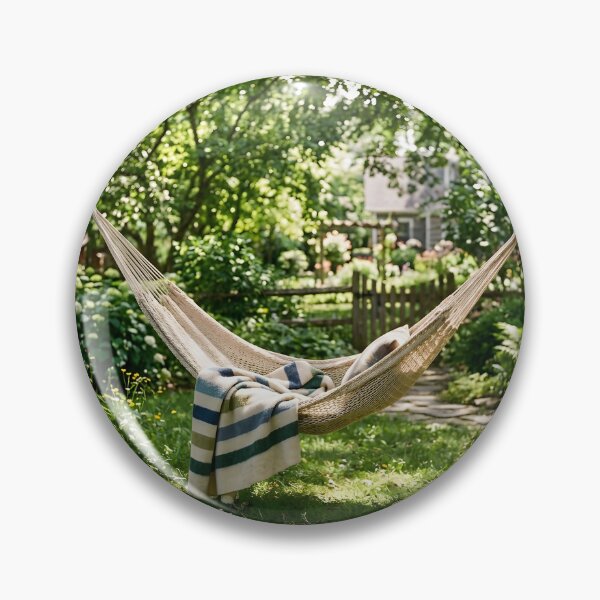 Item preview, Relaxing Backyard Hammock Summer Reading Nook designed and sold by novadawy.