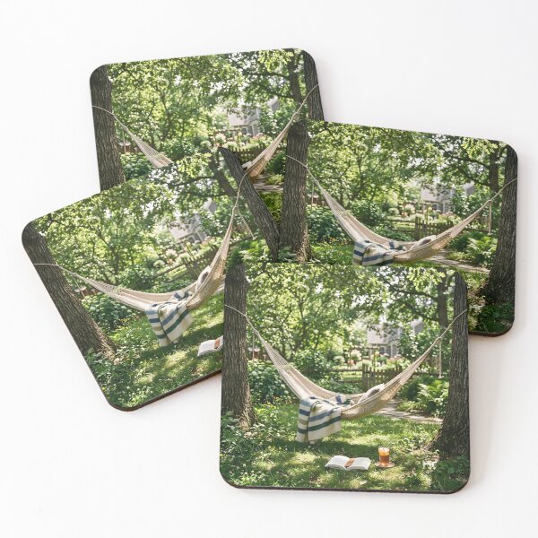 Item preview, Relaxing Backyard Hammock Summer Reading Nook designed and sold by novadawy.