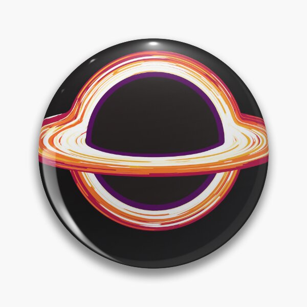 Item preview, Stylized Black Hole Illustration with Vibrant Accretion Disk Lines designed and sold by Shorazu.