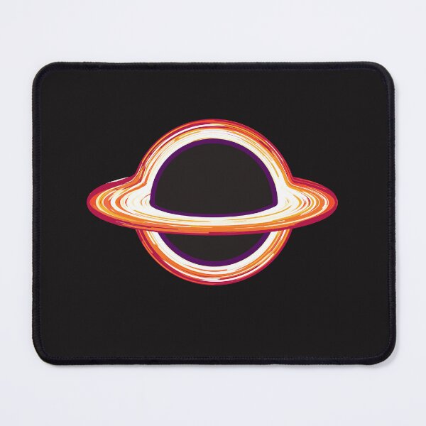 Item preview, Stylized Black Hole Illustration with Vibrant Accretion Disk Lines designed and sold by Shorazu.