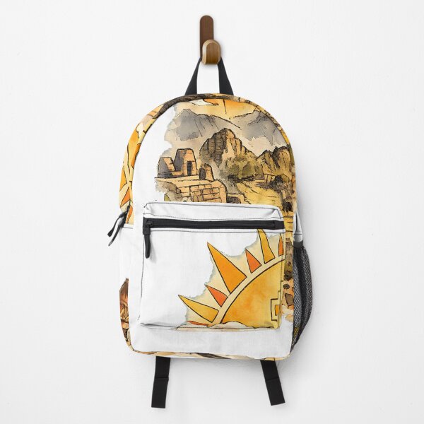 Item preview, Machu Picchu Golden Sun Inca Sketch designed and sold by DigiArt8Design.