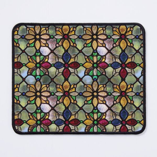 Item preview, Magenta Amber Organic Floral Stained Glass Photo Texture designed and sold by DigitaICraft.