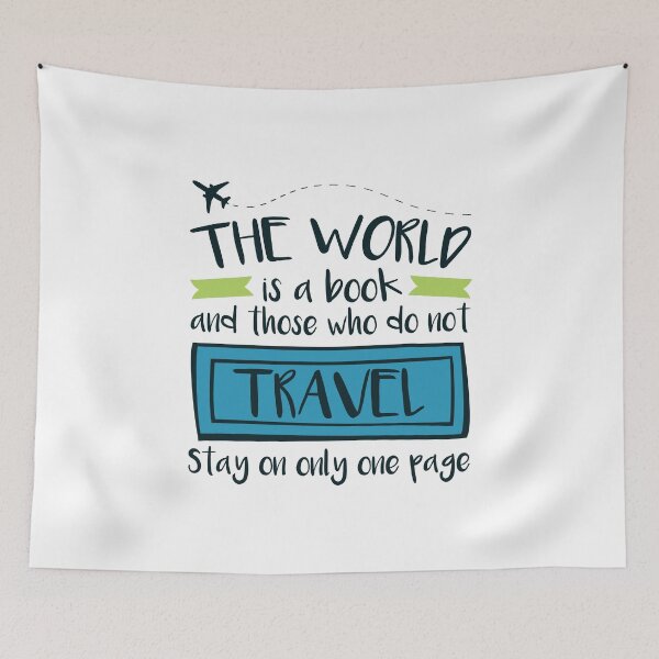 Item preview, Travel World is a Book Quote designed and sold by jaygo.