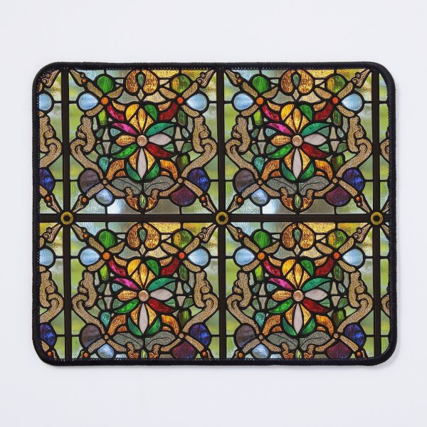 Item preview, Victorian Jewel Medallion Stained Glass Photo Texture designed and sold by DigitaICraft.
