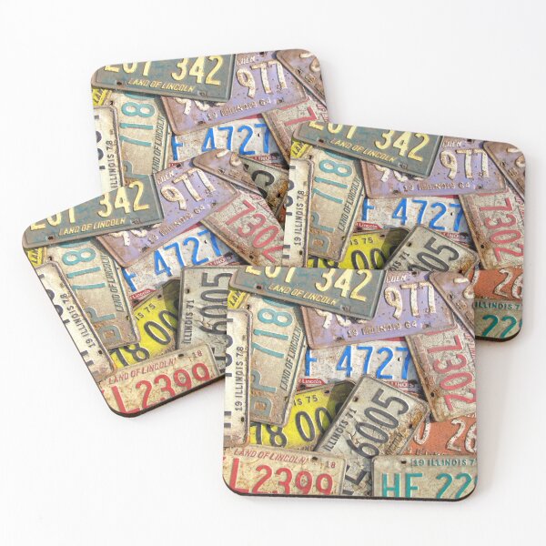 Item preview, Scattered License Plates designed and sold by collageDP.