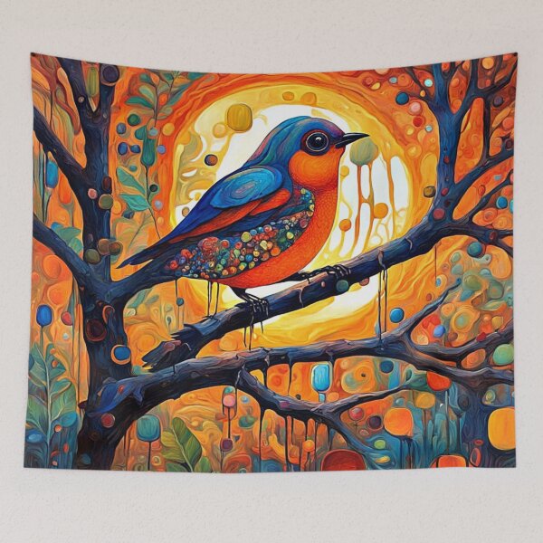 Item preview, Bird in Autumn glow designed and sold by George Hutton Hunter.