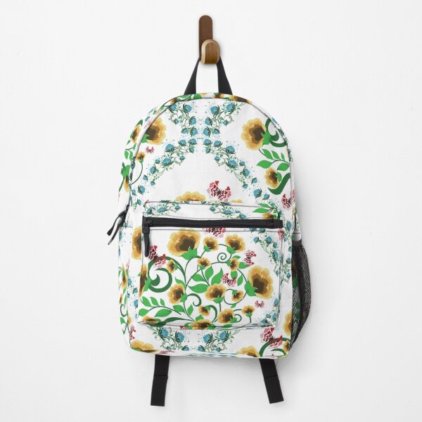 Item preview, Sunflower Folk Floral Seamless Pattern with Ornamental Vine Frame designed and sold by PowerAntShop.