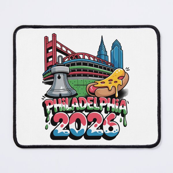 Item preview, Philadelphia 2026 Liberty Bell Stadium Cheesesteak T-Shirt V18 designed and sold by DarylWelsh2024.
