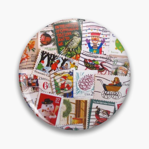 Item preview, Scattered Christmas Postage designed and sold by collageDP.