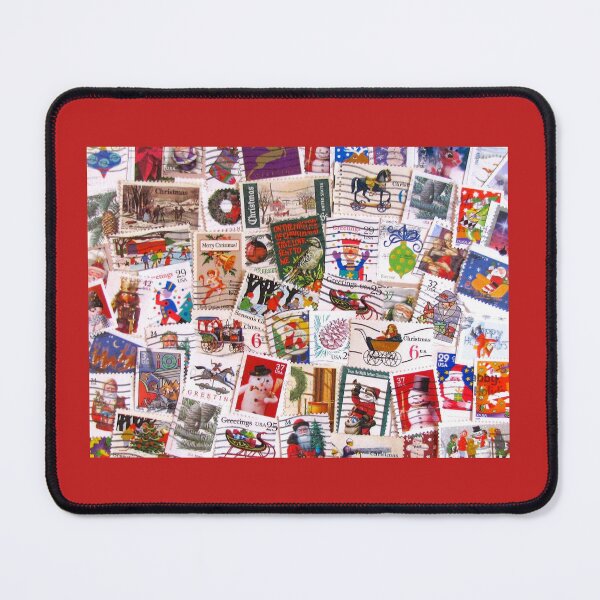Item preview, Scattered Christmas Postage designed and sold by collageDP.