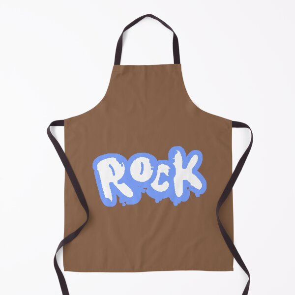 Item preview, ROCK Typography Graffiti Neon Blue White Rocker Gift designed and sold by AstronautMerch.