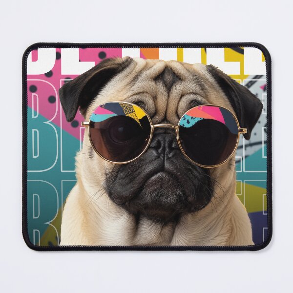 Item preview, Be Free Cool Pug Dog with Sunglasses designed and sold by Mithila Ubesekara.