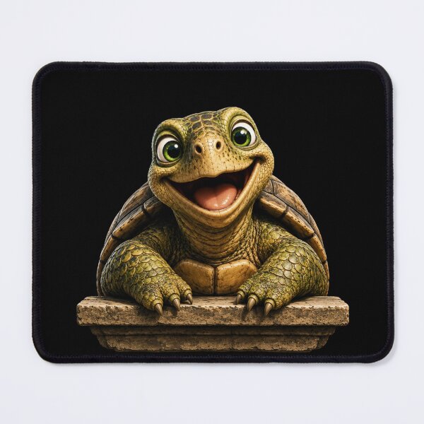 Item preview, Happy Turtle Smile – Cute Funny Cartoon Animal Design designed and sold by MargaretaArt.