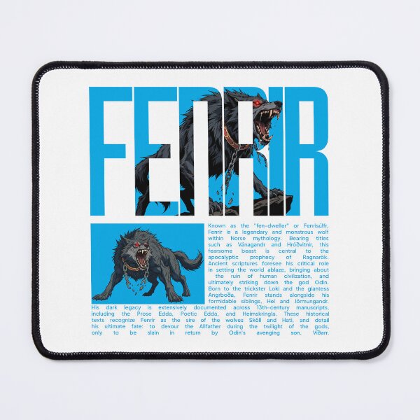Item preview, Fenrir Norse Mythology Giant Wolf Comic Style Graphic designed and sold by appratous.