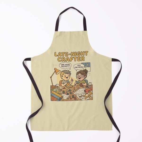 Item preview, Late-Night Crafter Funny Sewing Quote T-Shirt | ONE MORE PROJECT Craft Chaos Coffee Humor Retro Comic Design designed and sold by EverStitchStudio ★★★★★.