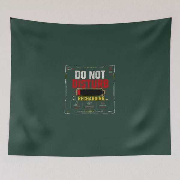 Item preview, Do Not Disturb Recharging | Low Social Battery Introvert Design designed and sold by LowBatteryStudio ⭐.