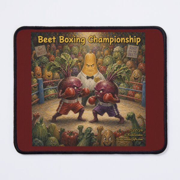 Item preview, Beet Boxing Championship – Funny Veggie Watercolor Art designed and sold by Rick London Gifts.